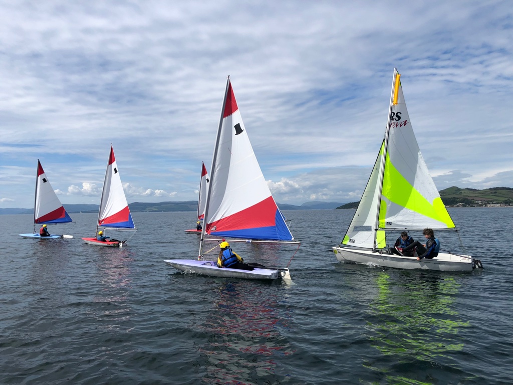 Scouts sailing, Largs