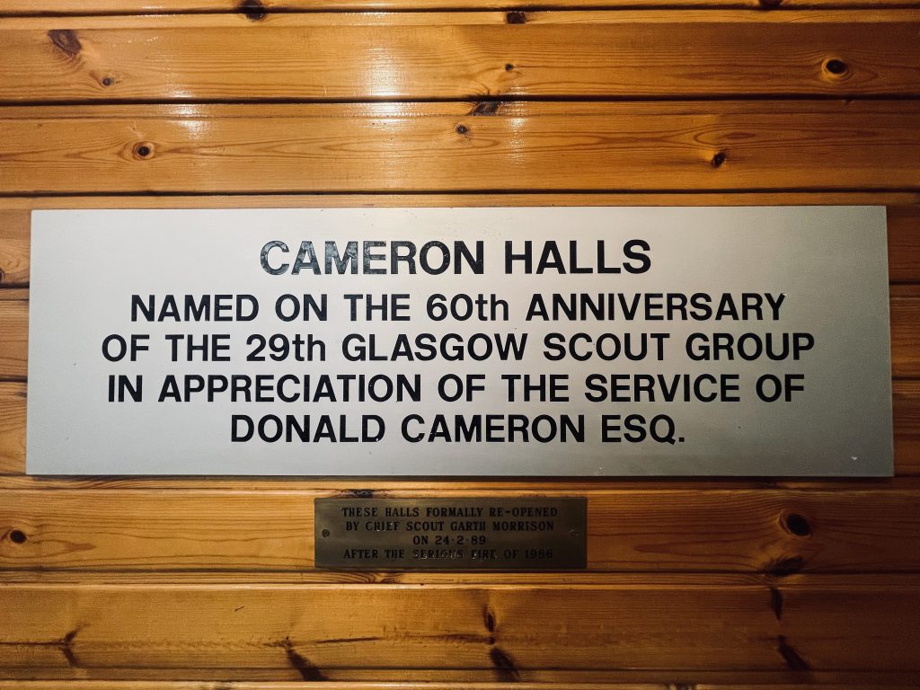 60th anniversary naming of the "Cameron Halls".